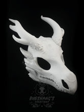 Load image into Gallery viewer, Dragon Skull Mask - Full - Antler Horns