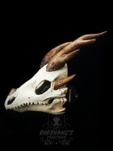 Load image into Gallery viewer, Dragon Skull Mask - Full - Antler Horns