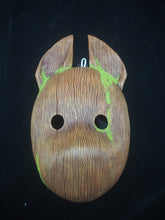 Load image into Gallery viewer, Wood grain mask with Ears and Moss