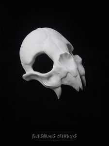 Vampire Bat Skull Mask - Half