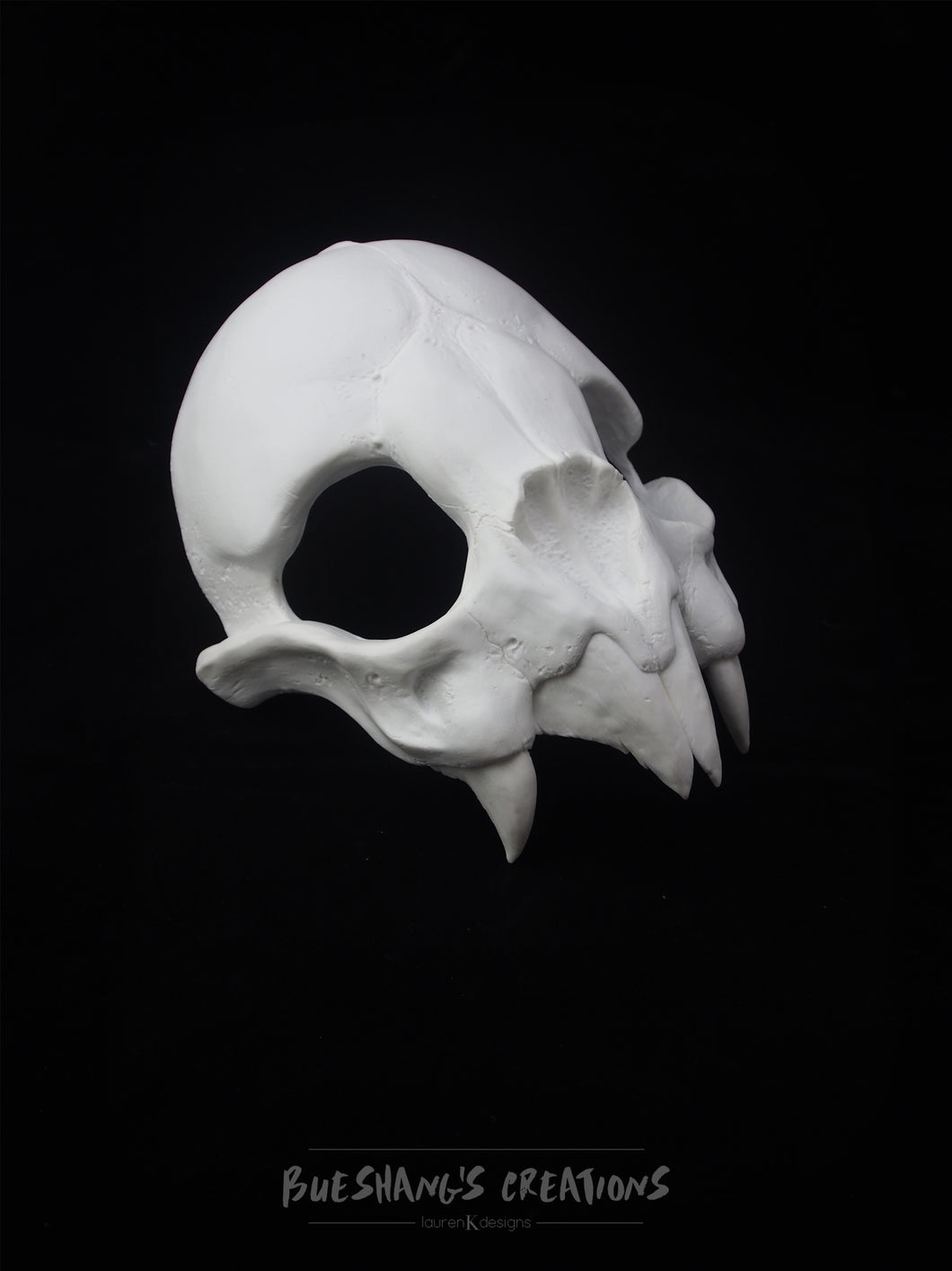 Vampire Bat Skull Mask - Half