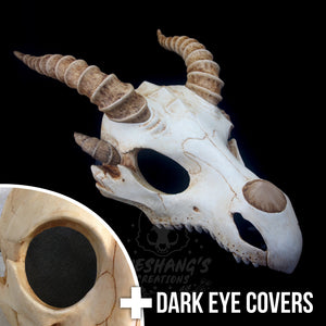 Dragon Skull Mask - Half - Original Horns