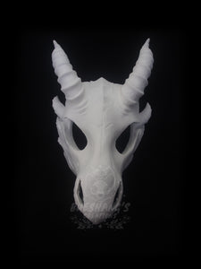 Dragon Skull Mask - Full - Unpainted Blank