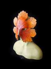 Load image into Gallery viewer, Leaf Mask Round- Geen &amp; Bronze / Orange &amp; Gold