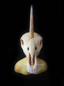 Unicorn Skull Mask - Half