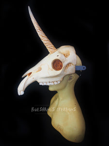 Unicorn Skull Mask - Half
