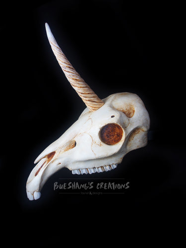 Unicorn Skull Mask - Half