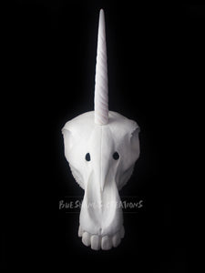 Unicorn Skull Mask - Half