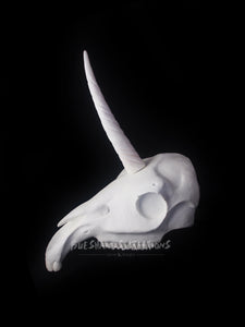 Unicorn Skull Mask - Half