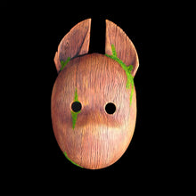 Load image into Gallery viewer, Wood grain mask with Ears and Moss
