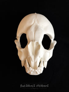 Vampire Bat Skull Mask - Full - Unpainted Blank