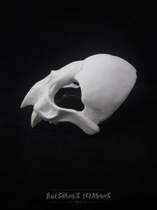 Vampire Bat Skull Mask - Half - Unpainted Blank