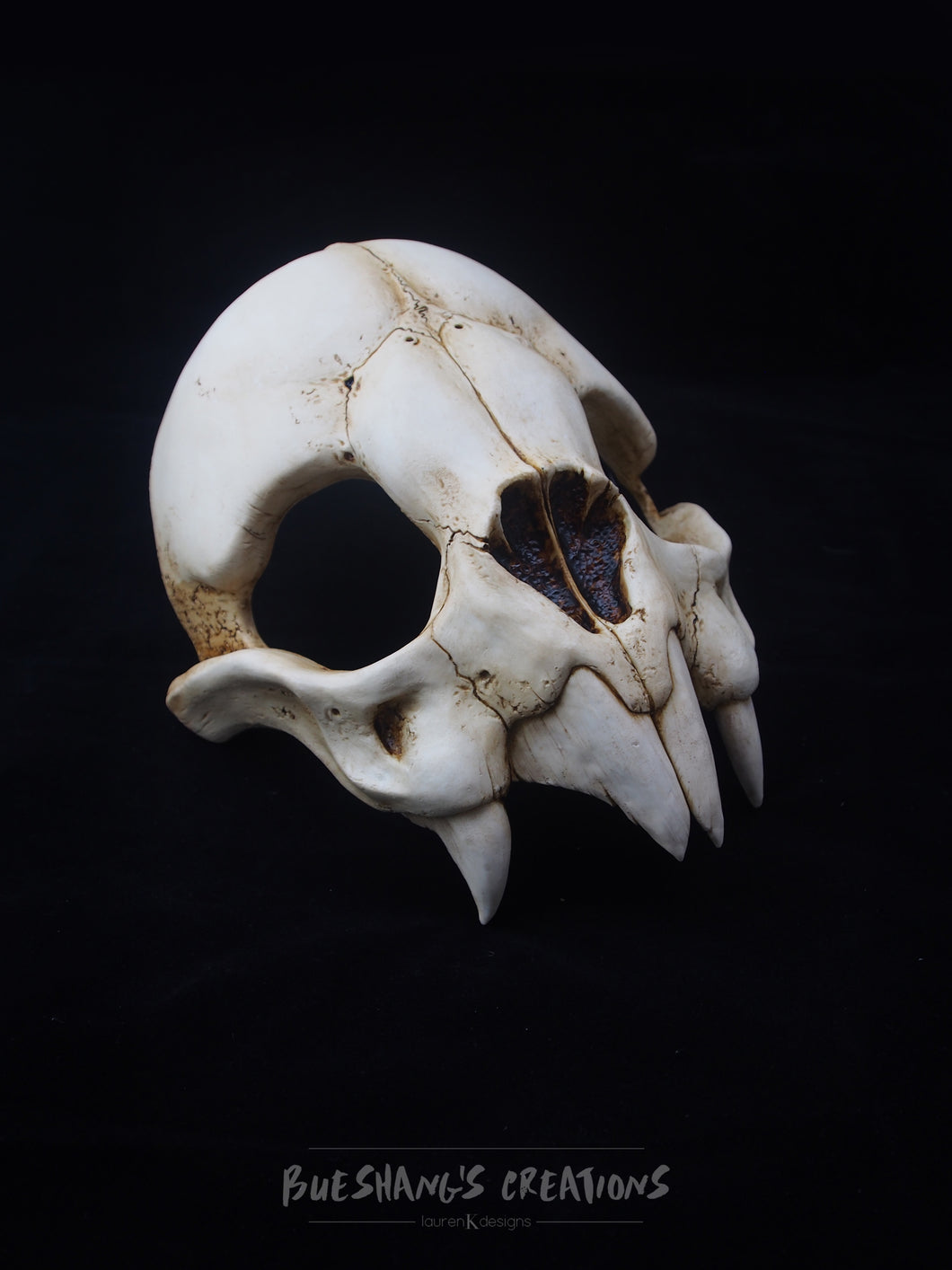 Vampire Bat Skull Mask - Half