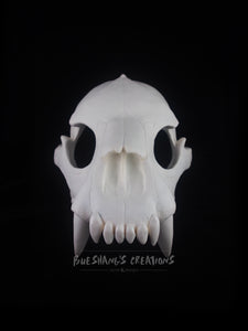 Bear Skull Mask - Half- Unpainted Blank