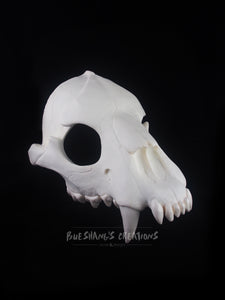 Hyena Skull Mask - Half - Unpainted Blank