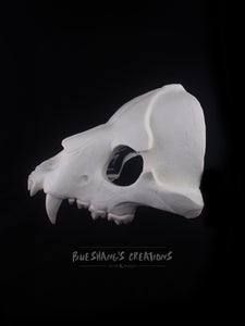 Hyena Skull Mask - Half - Unpainted Blank