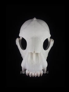 Hyena Skull Mask - Half - Unpainted Blank
