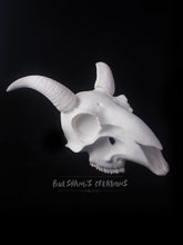 Load image into Gallery viewer, Goat Skull Mask - Half - Unpainted Blank