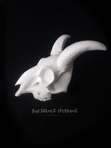 Goat Skull Mask - Half - Unpainted Blank