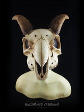 Load image into Gallery viewer, Goat Skull Mask - Half