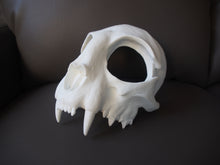 Load image into Gallery viewer, Cat Skull Mask - Half - Unpainted Blank