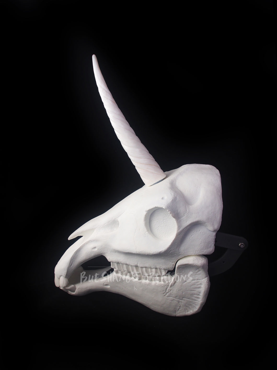 Unicorn Skull Mask - Full - Unpainted Blank