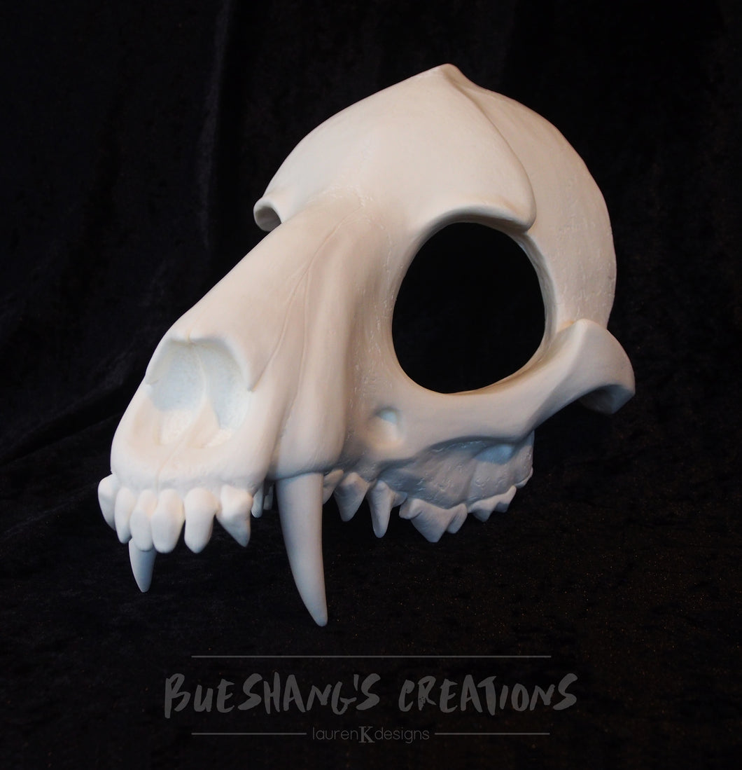 Wolf Skull Mask - Half - Unpainted Blank