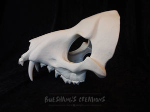 Wolf Skull Mask - Half - Unpainted Blank