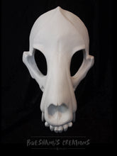 Load image into Gallery viewer, Wolf Skull Mask - Half - Unpainted Blank